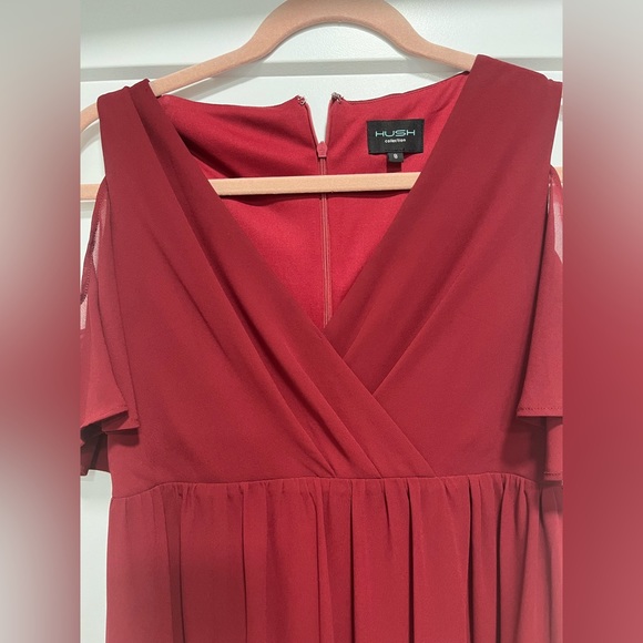 Hush Collection Burgundy Bridesmaid Dress - Picture 4 of 4